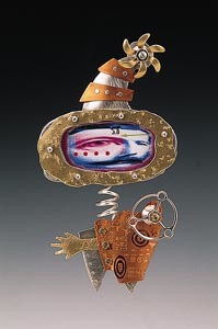 Clown Brooch